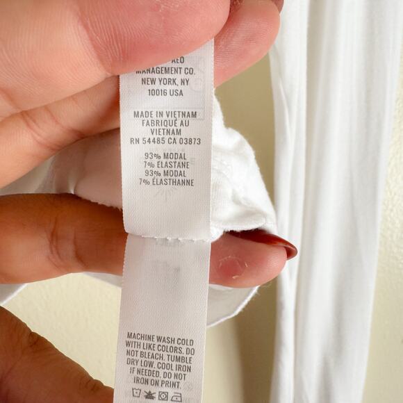 Offline by Aerie White Long Sleeve Cropped Shirt - Small - Picture 4 of 6